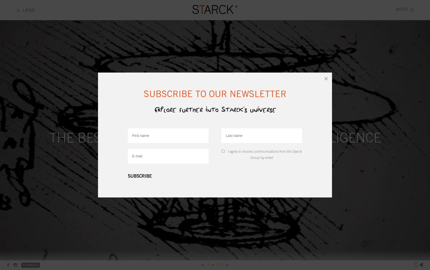 STARCK Site web officiel 页面快照